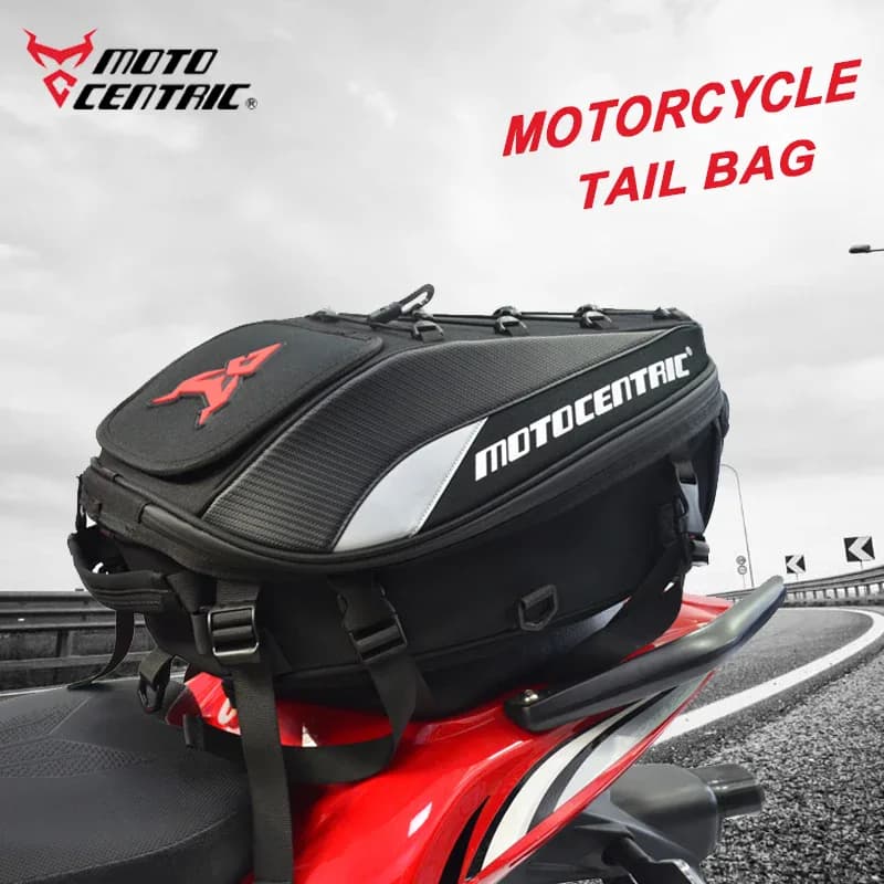 MOTOCENTRIC-Sacs de siège arrière de moto, sac de queue