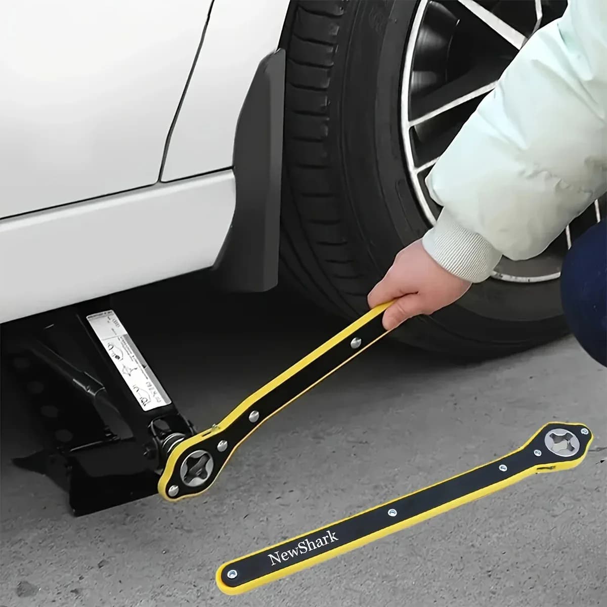 Clé à cliquet pour voiture, cric permettant d'économiser du — photo 2