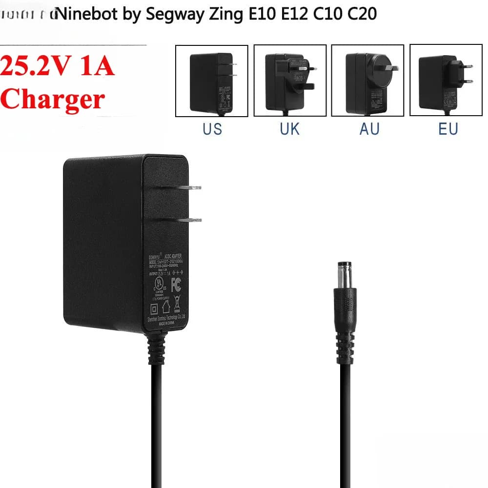 Chargeur 25,2 V 1 A pour Ninebot E2 et C2