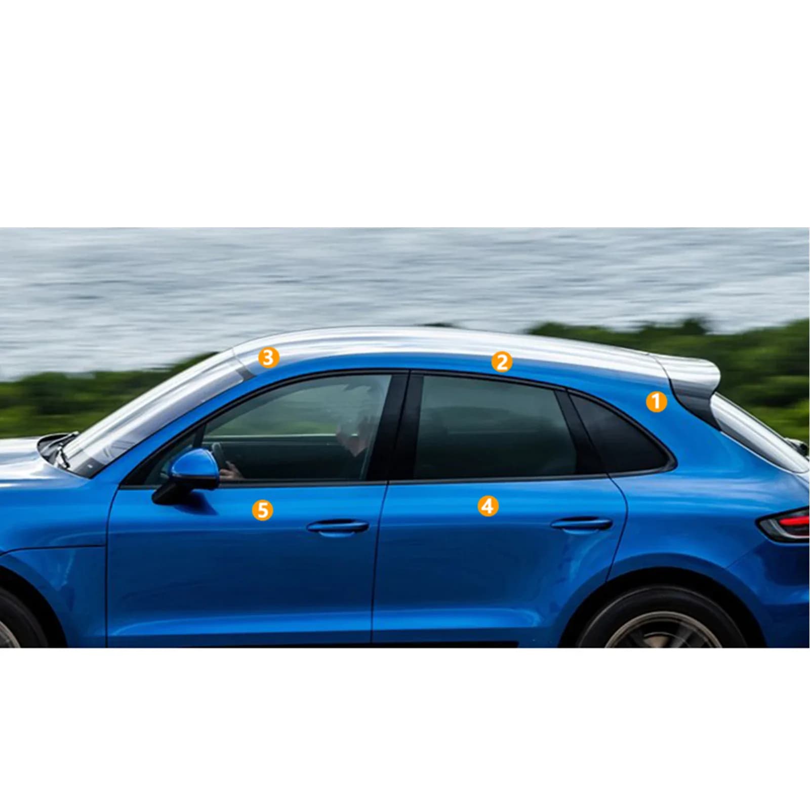 Bande de garniture extérieure pour vitres Porsche Macan — photo 5