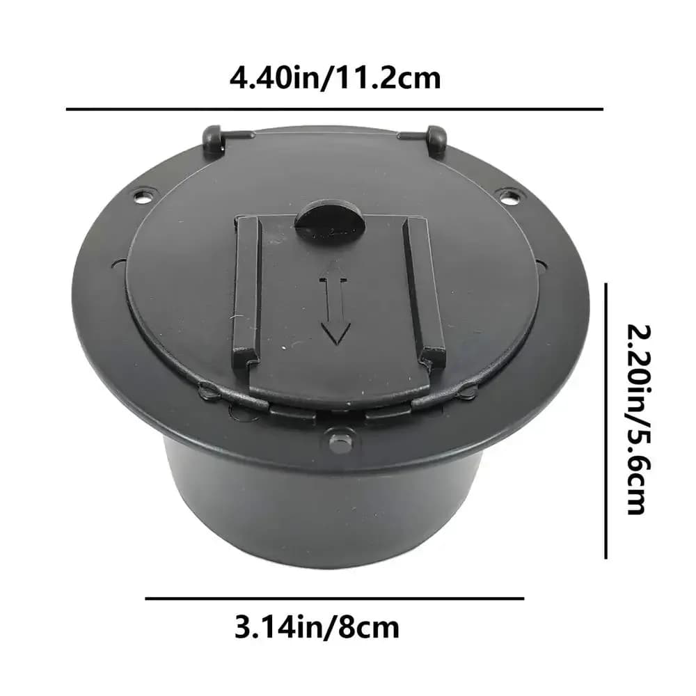 Accessoire de couverture de trappe de câble électrique — Noir