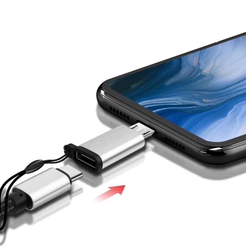 Adaptateur USB de type C femelle vers micro USB mâle