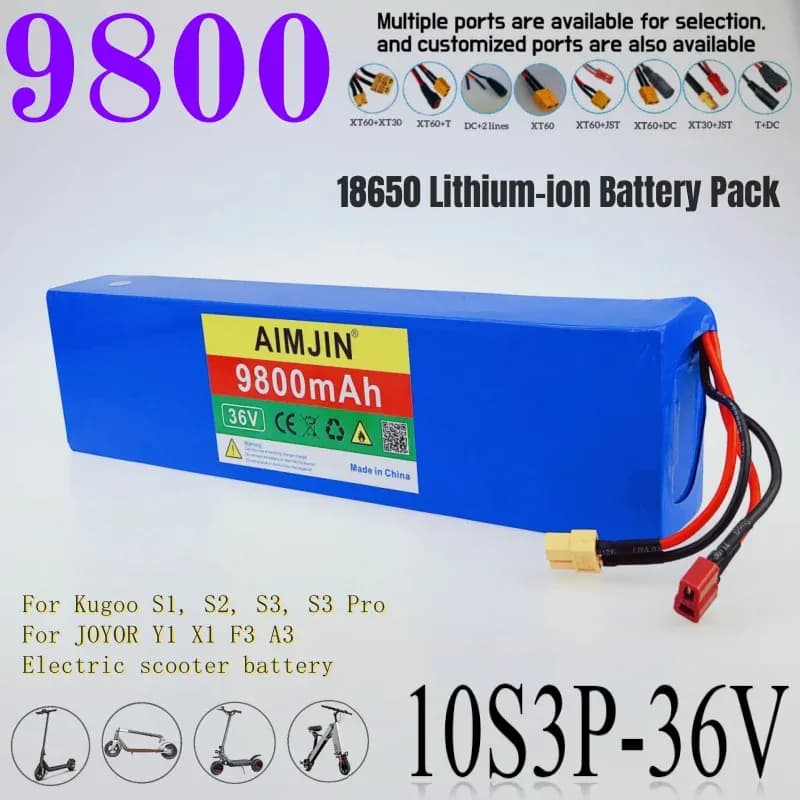 Batterie 36 V 9,8 Ah pour Kugoo et Joyor