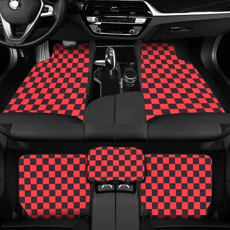 Tapis de sol universel pour Automobile, tapis de sol — Rouge