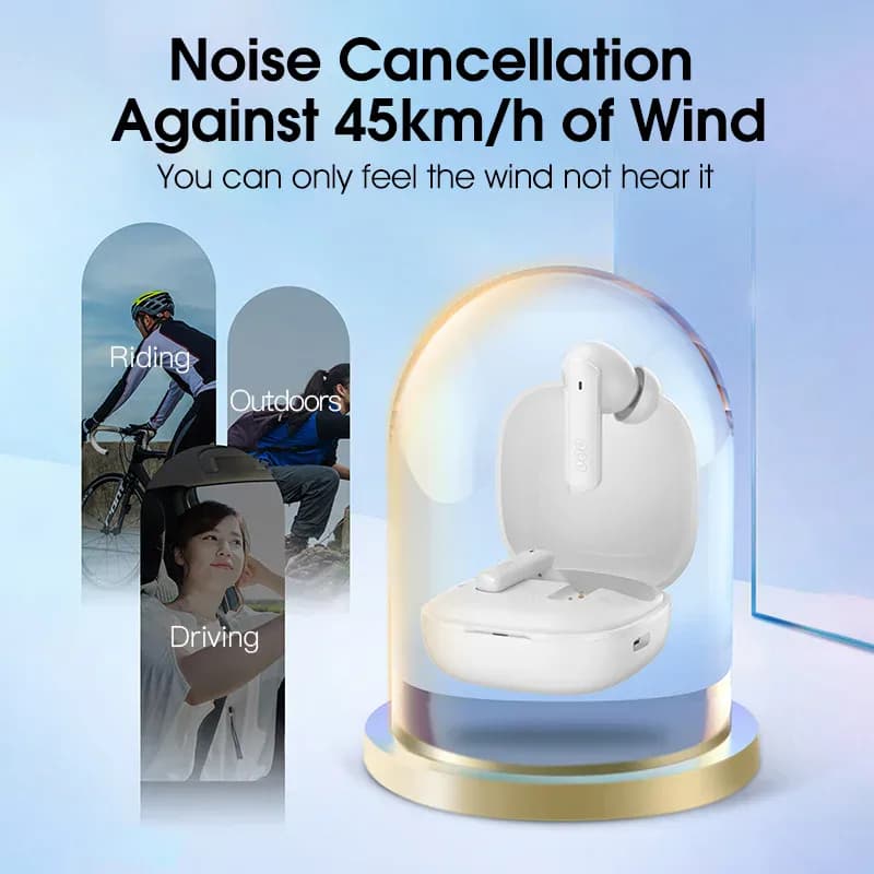 QCY – écouteurs sans fil Bluetooth 5.2, casque d'écoute 40db
