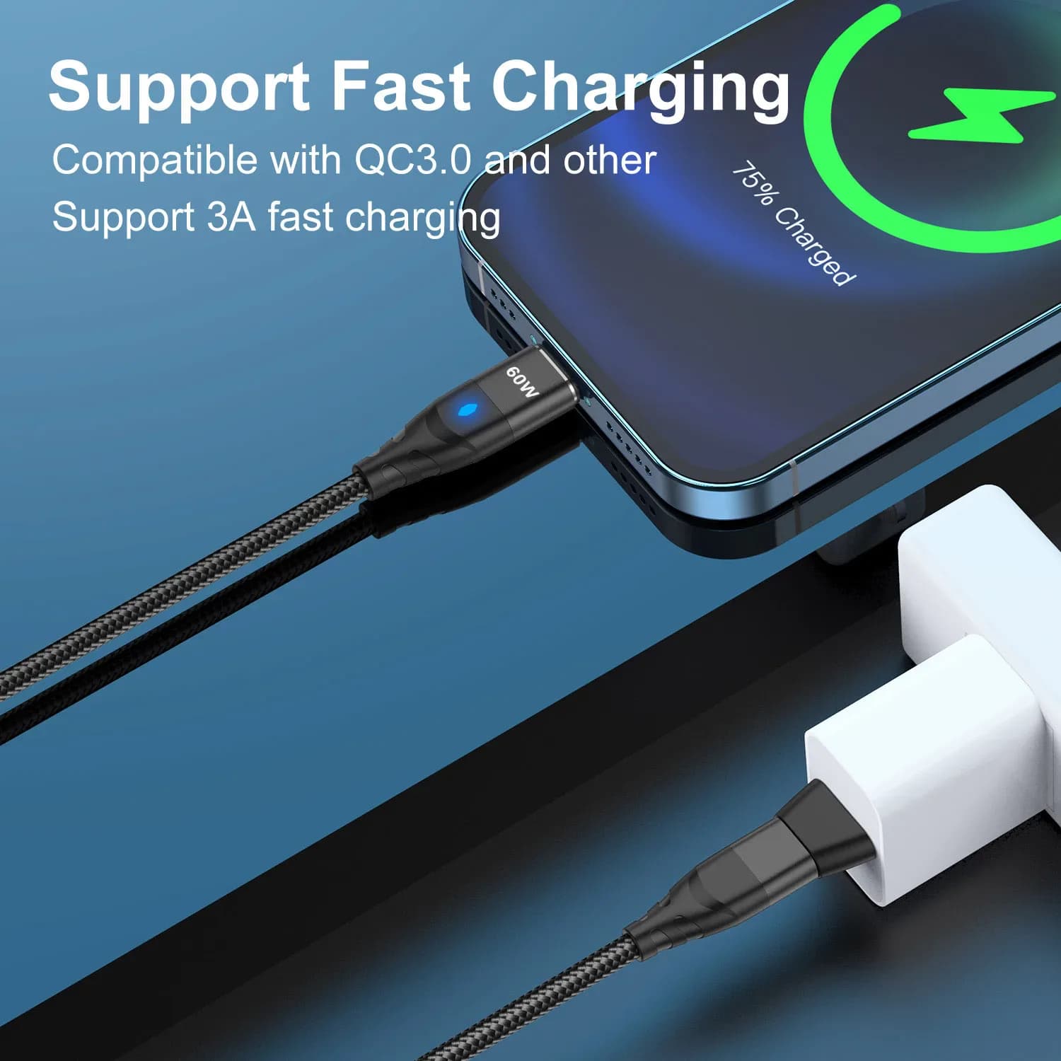 Câble de charge rapide magnétique USB C vers VopeC pour