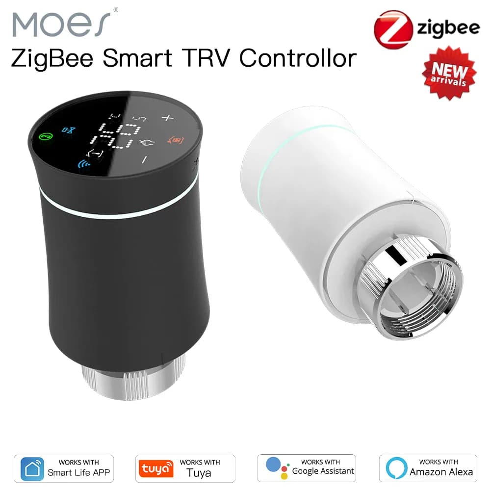 MOES TRV ZigBee 3.0 Tuya nouvelle vanne d'actionneur de