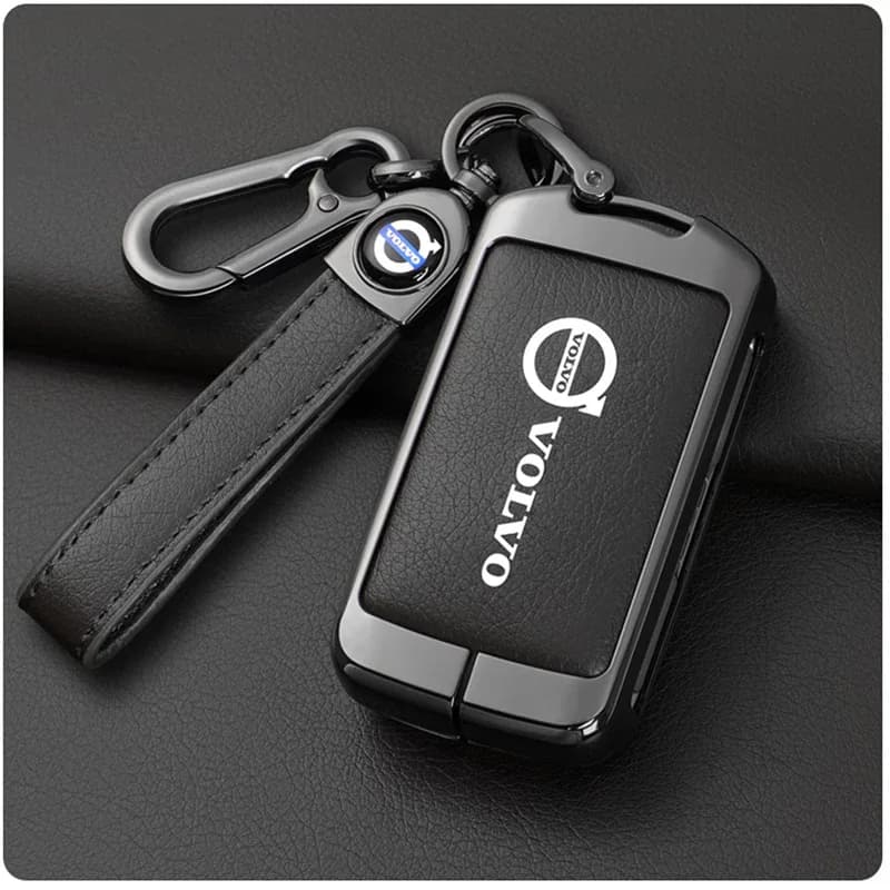 Étui pour clé de voiture en cuir et alliage de Zinc, coque