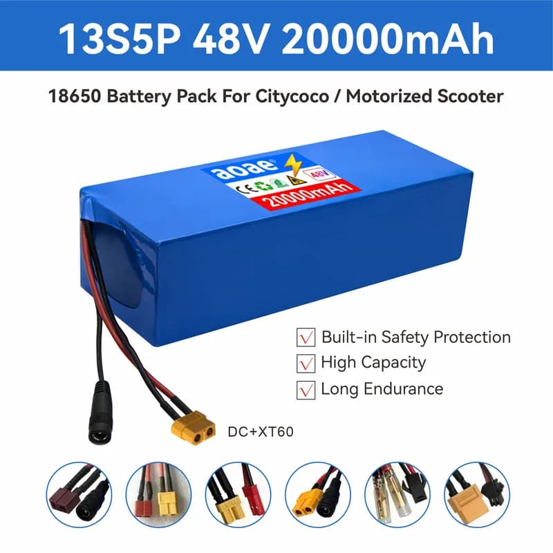 Batterie 48V 20Ah 13S5P pour trottinette électrique