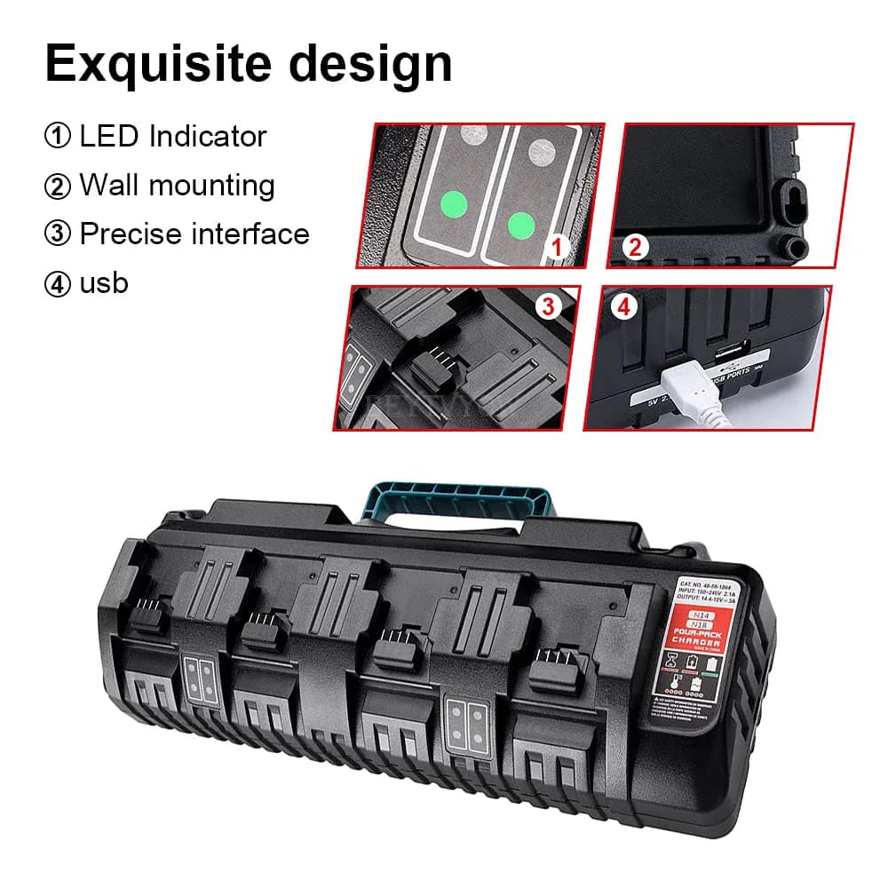 Beytvyow chargeur de batterie de remplacement pour batterie — photo 3