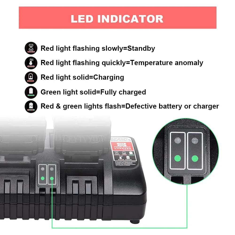 Beytvyow chargeur de batterie de remplacement pour batterie — photo 5