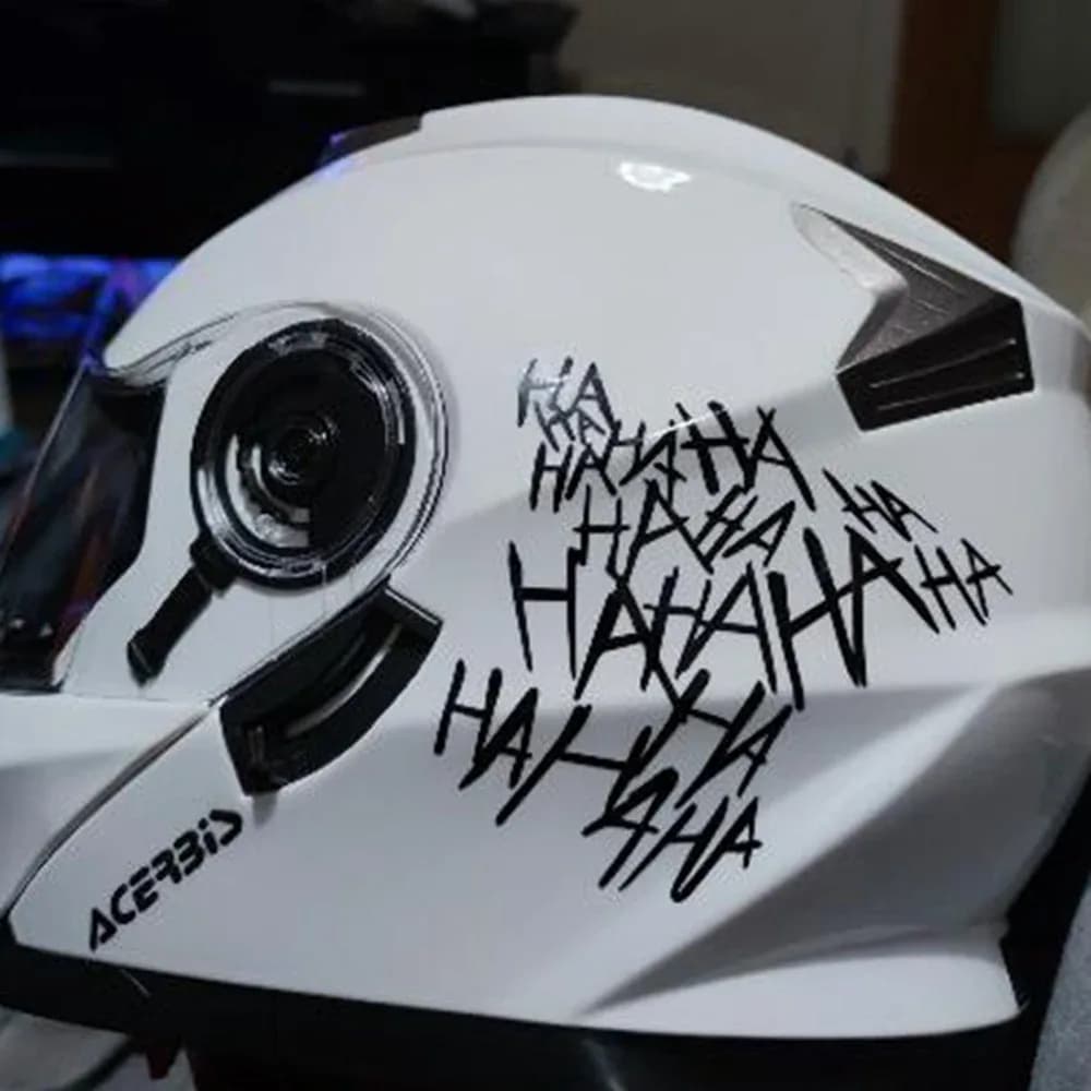 Autocollants réfléchissants pour casque de moto