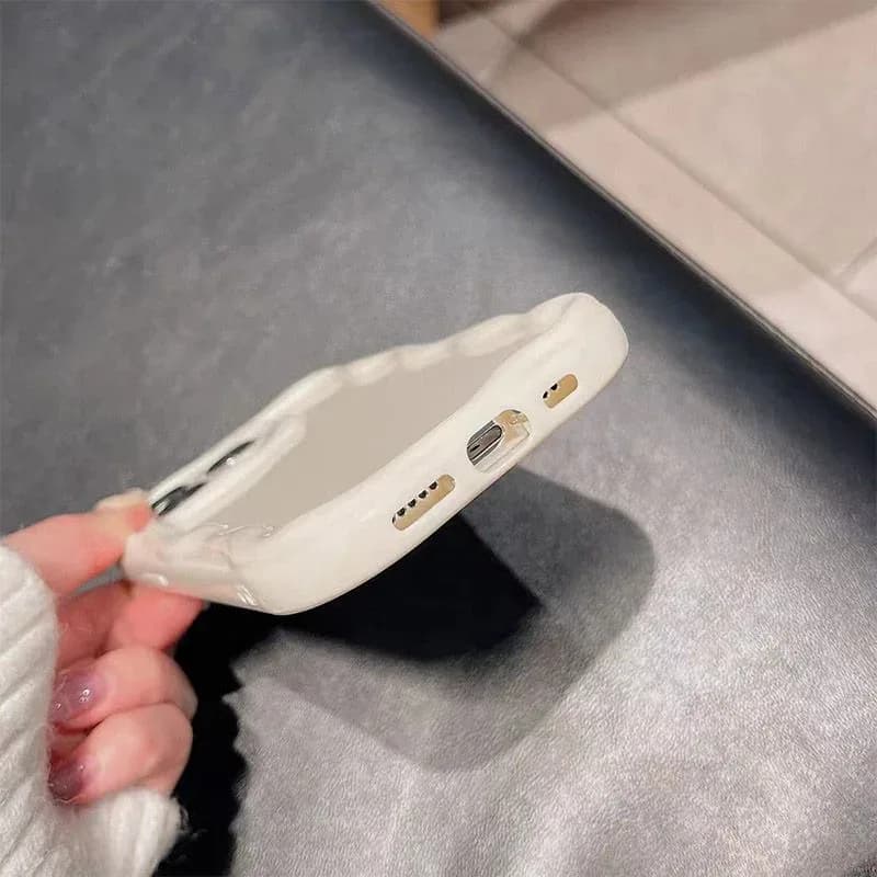 Coque transparente bouclée en TPU souple, étui antichoc