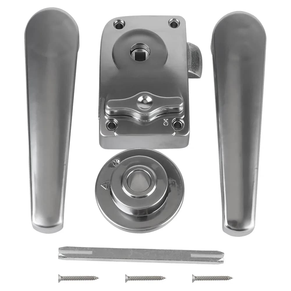 Serrures de bouton de poignée de loquet de bateau de — Silver