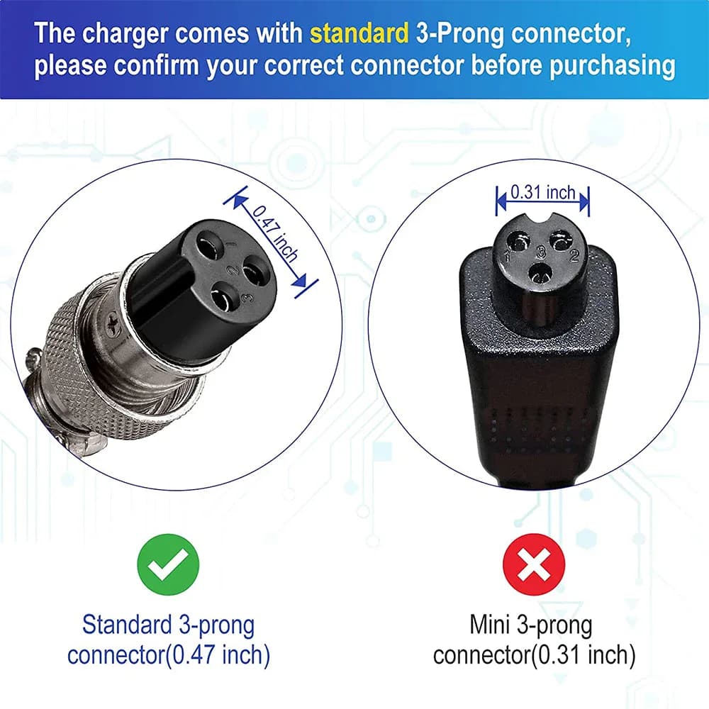 Chargeur 67,2 V pour Kaabo, Vsett et Zero