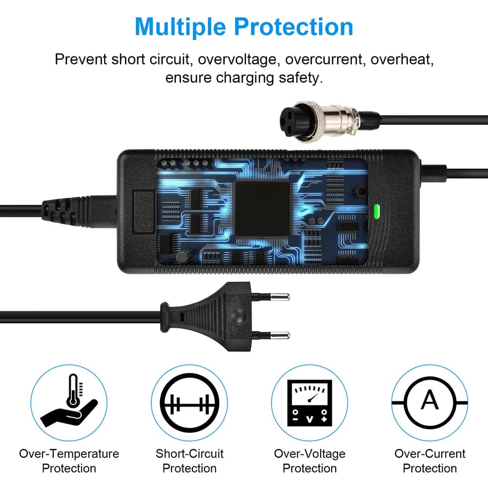 Chargeur 67,2 V pour Kaabo, Vsett et Zero
