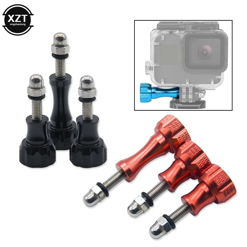 Vis de boulon de bouton de pouce en aluminium, 3 pièces