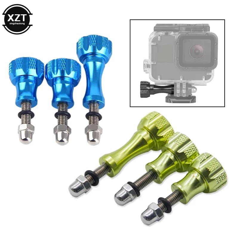 Vis de boulon de bouton de pouce en aluminium, 3 pièces