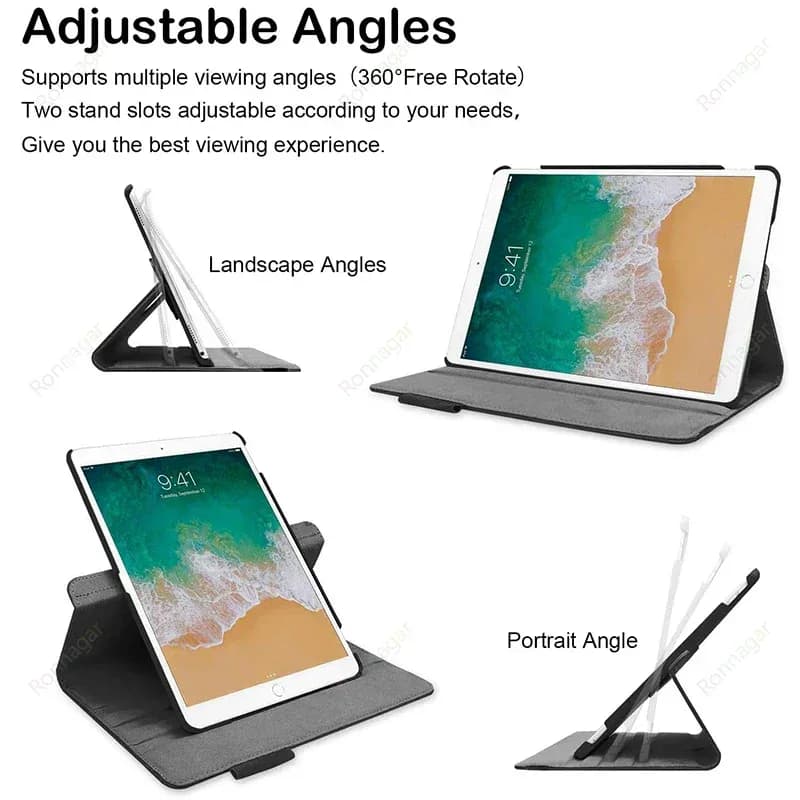 360 ° Étui rotatif pour iPad Air 3 10.5 pouces Pro10.5