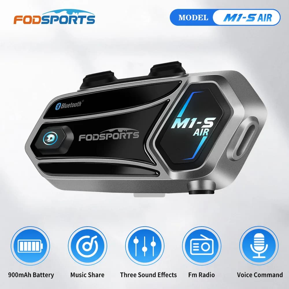 Intercom moto Fodsports M1-S Air Bluetooth 1000 m