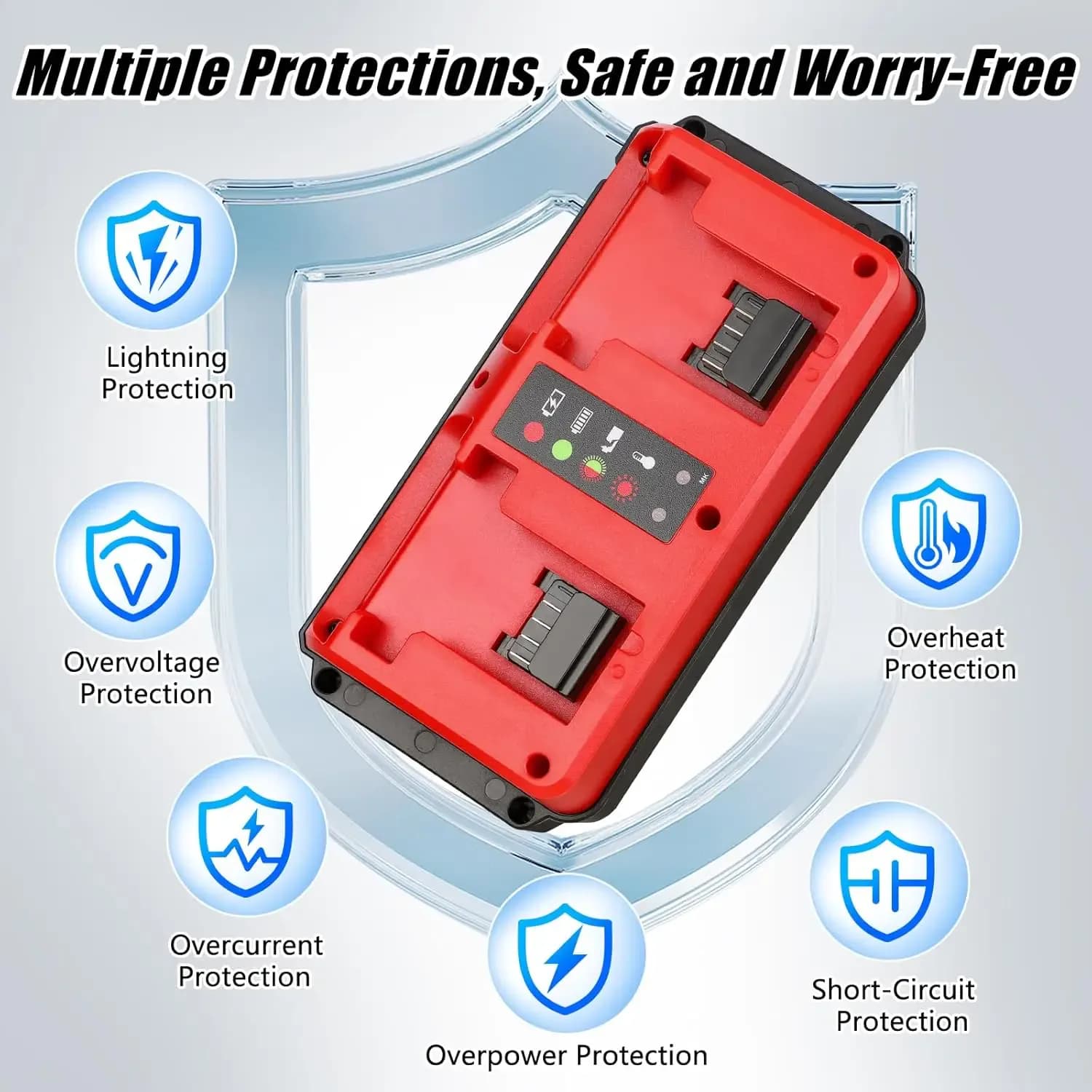 Pour Milwaukee M18 14.4-18V Chargeur intelligent double — photo 2