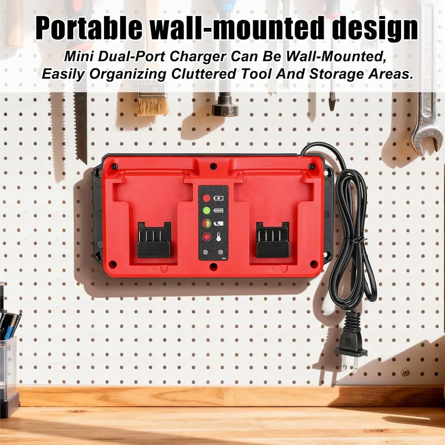 Pour Milwaukee M18 14.4-18V Chargeur intelligent double — photo 3