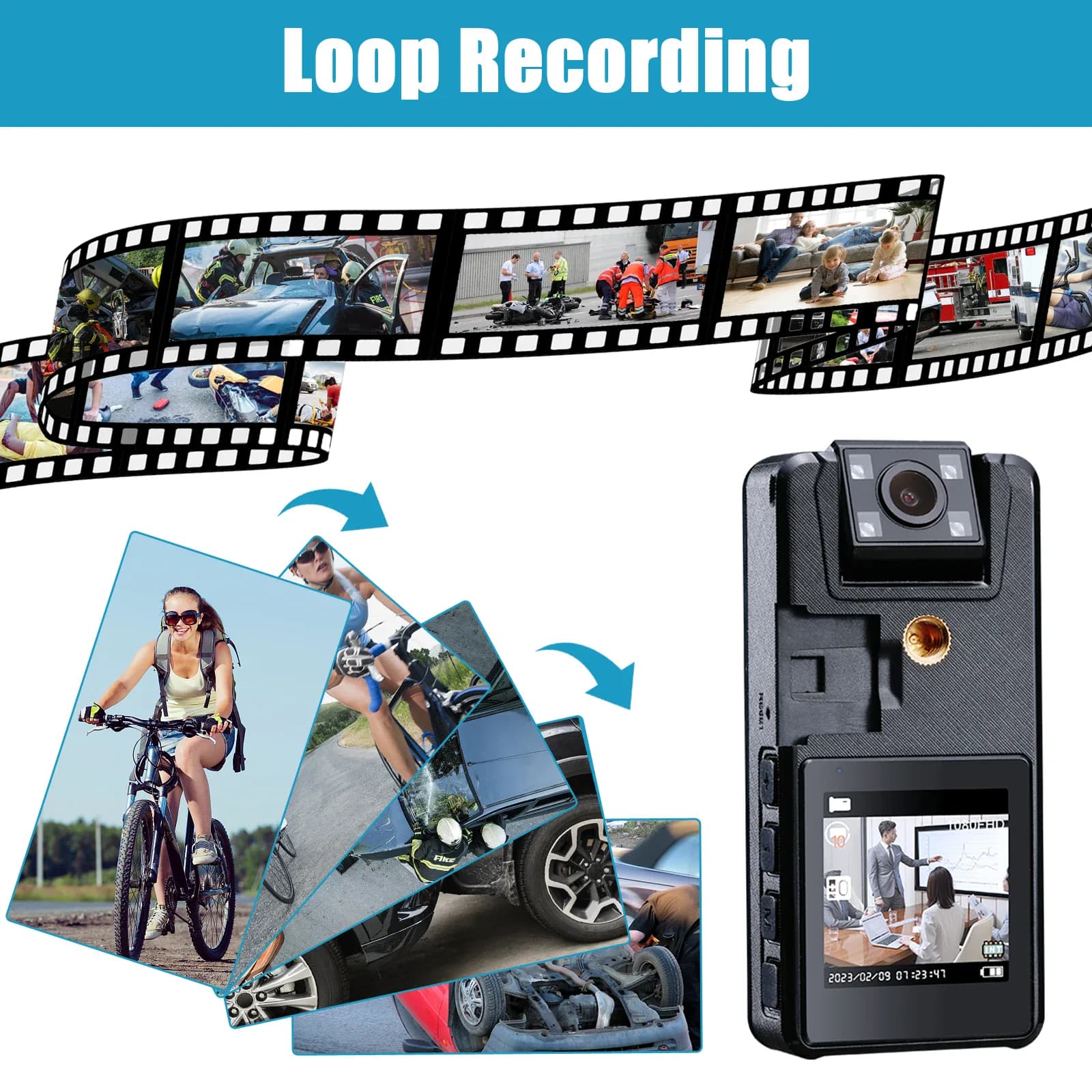 Vandlion A39 Full 1080P HD Mini caméra 3000mAh caméscope