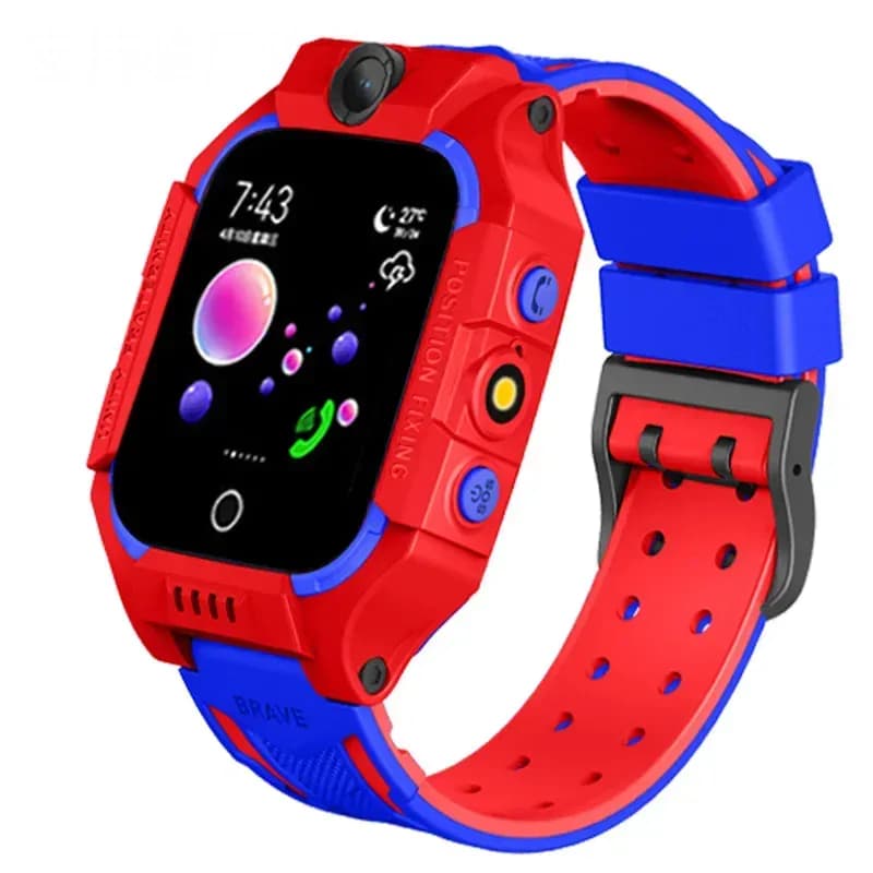 Montre connectée GPS 5G pour enfants Lenovo 2026, appel SOS — Rouge