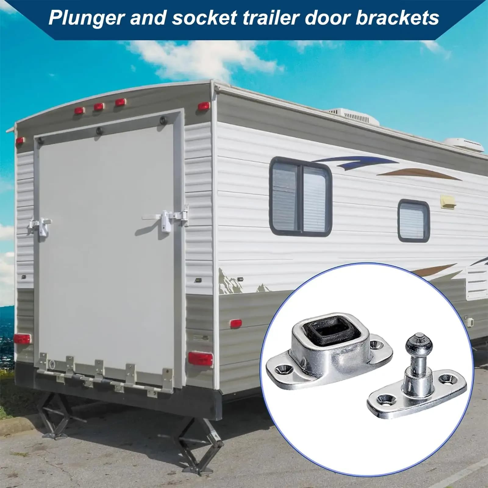 Support de porte pour camping-car, loquet de porte de — photo 4