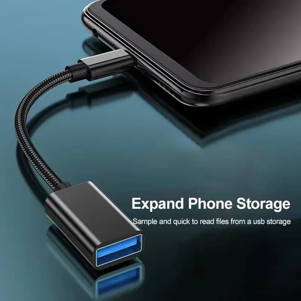 Adaptateur USB femelle vers Type C mâle pour téléphone