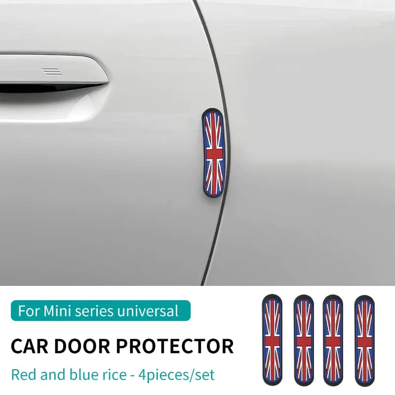 Bande Anti-collision pour porte de voiture, pour Mini — Rouge and bleu rice