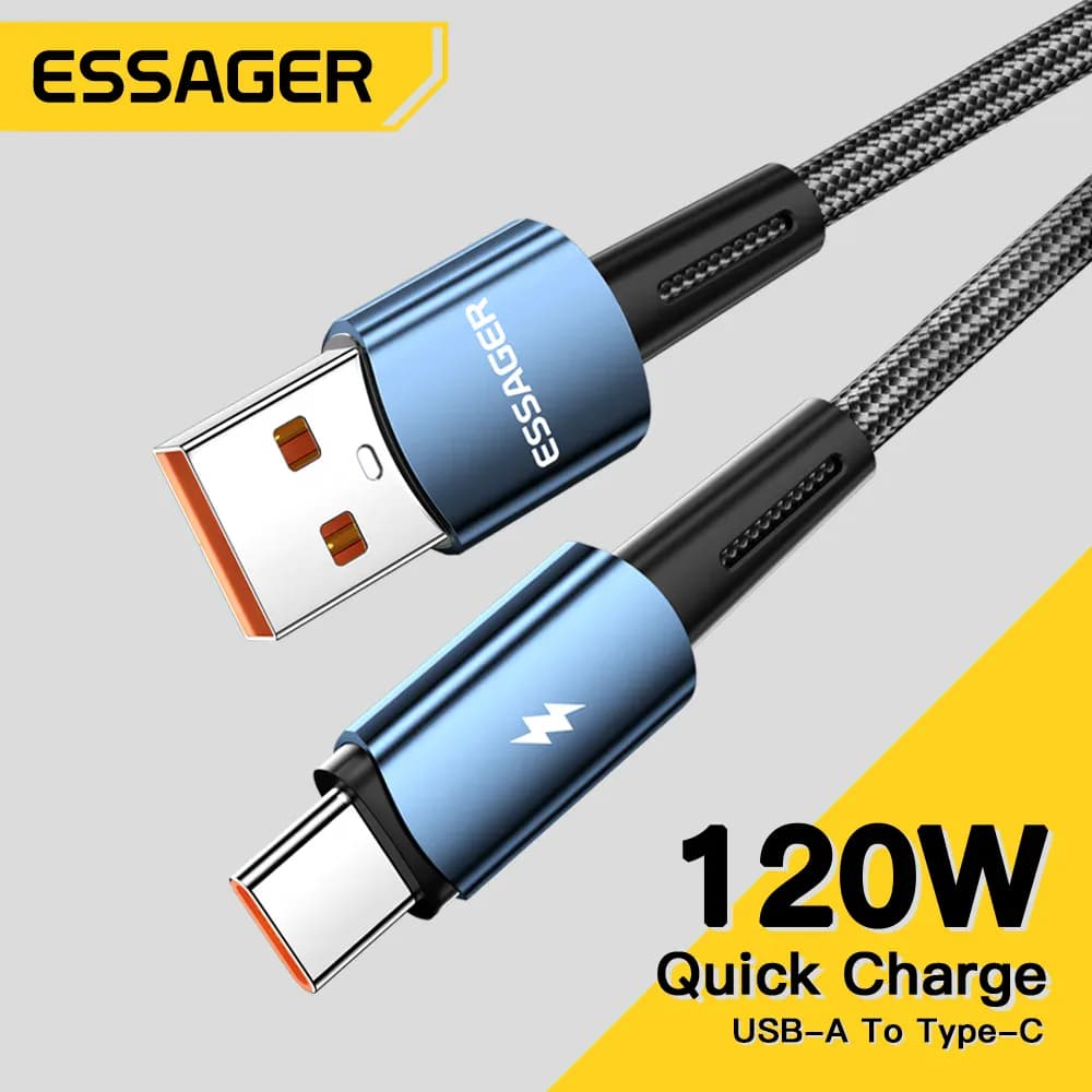 Essager 120W USB Type C câble pour Xiaomi 12Pro 6A pour
