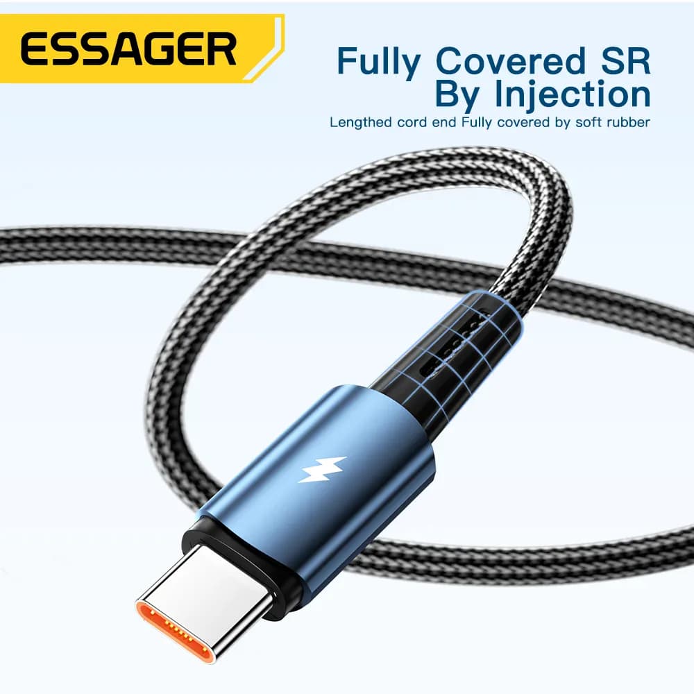 Essager 120W USB Type C câble pour Xiaomi 12Pro 6A pour