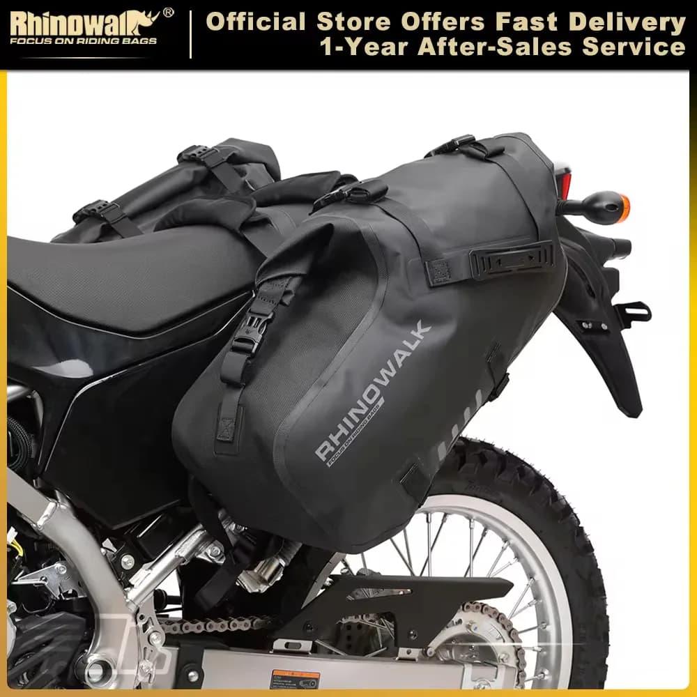 Rhinowalk sac de moto 100% étanche 18L/28L/48L grande