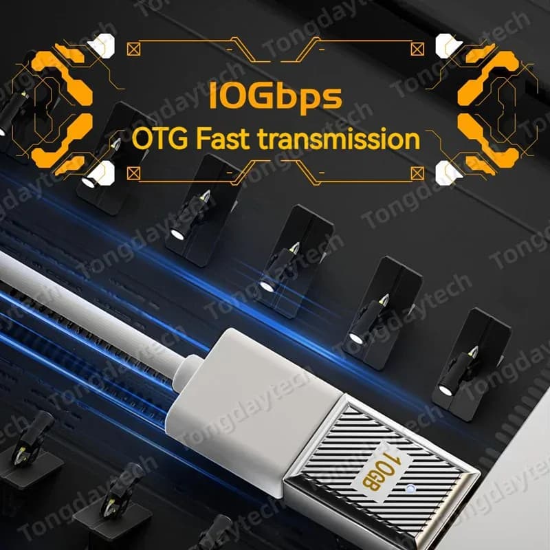 Adaptateur OTG USB Type C 120W, Transmission de données