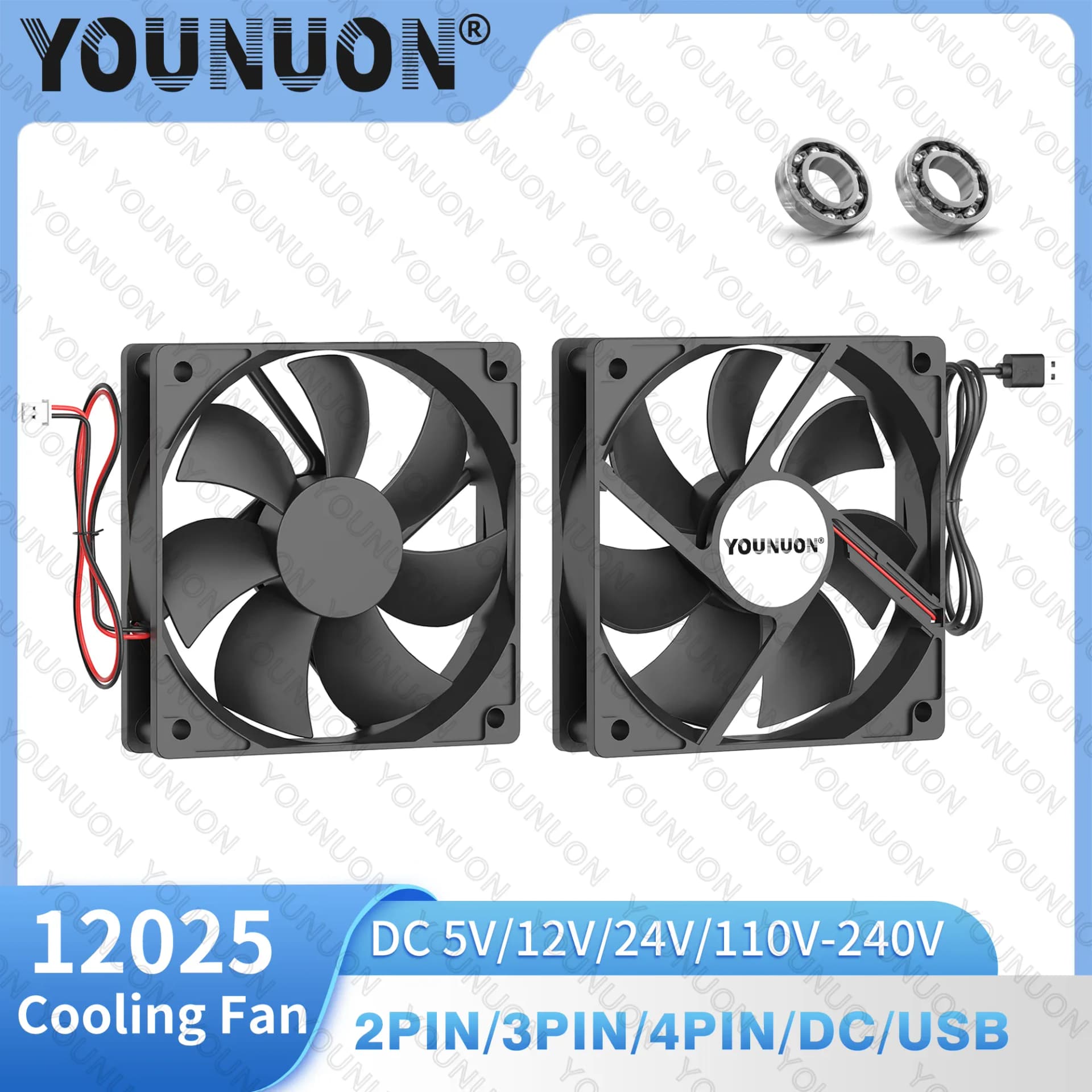 Ventilateur 120 mm DC double roulement à billes