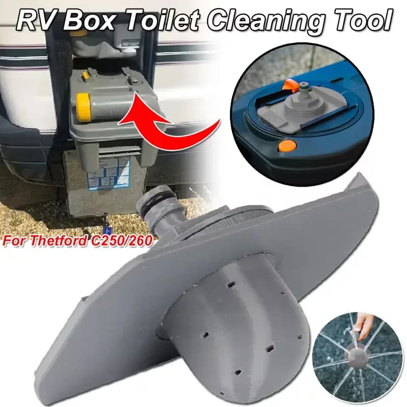 Kit d'outils de nettoyage de toilettes pour camping-car