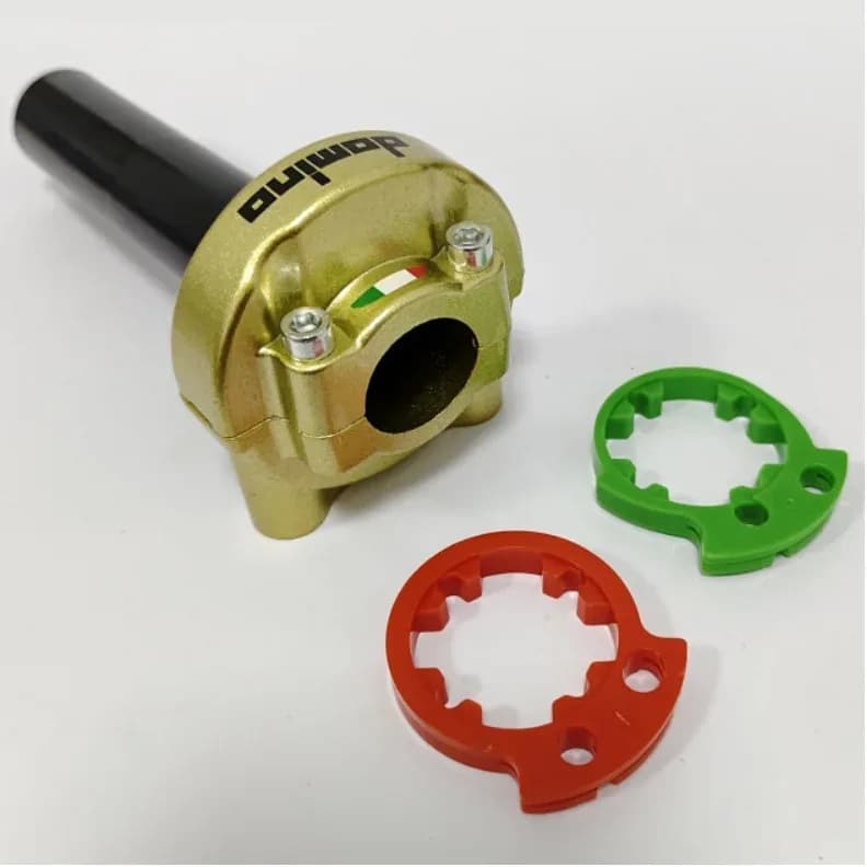 Poignées de guidon universelles pour moto, 22 mm — Jaune