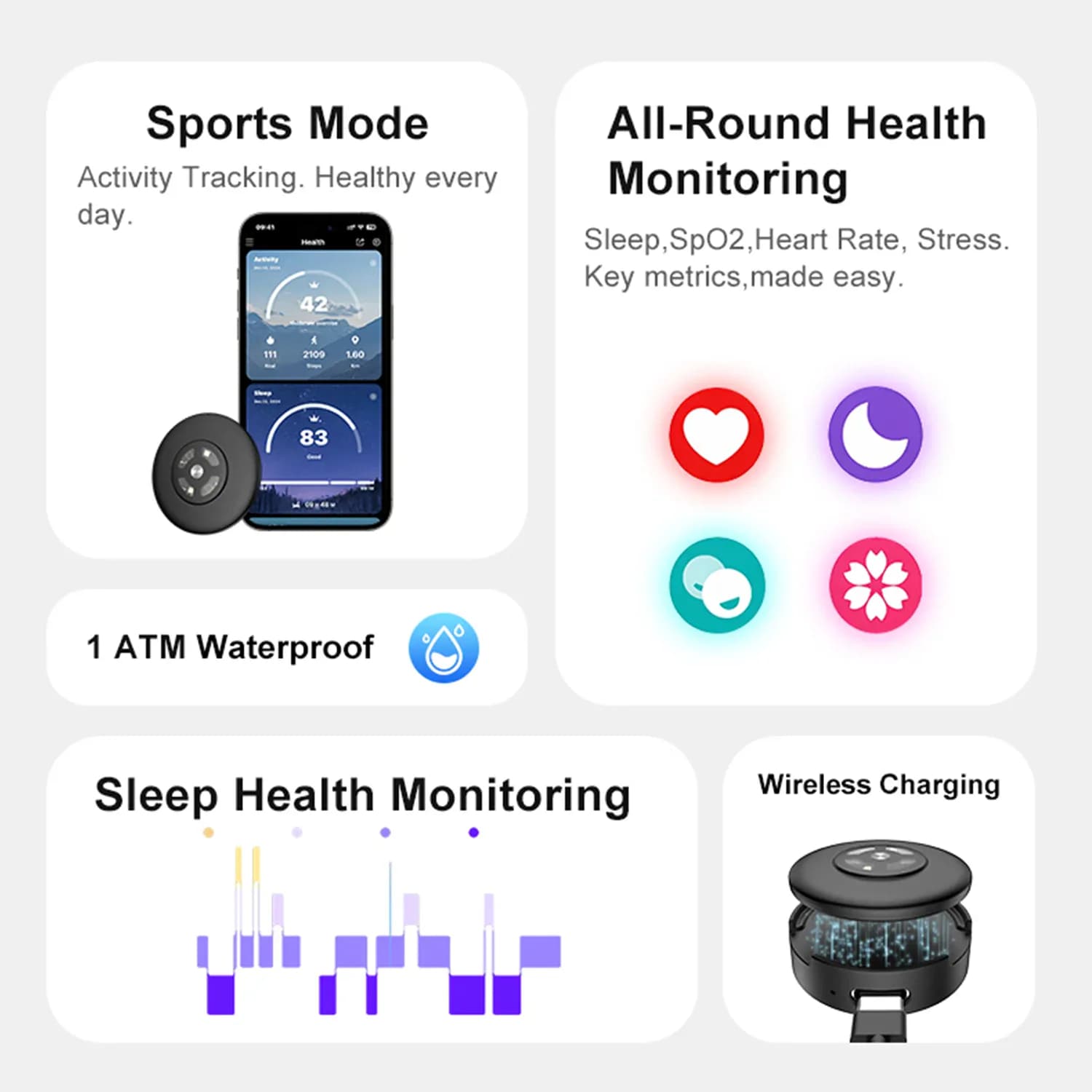Autocollant intelligent de détection de santé par IA pour — photo 2