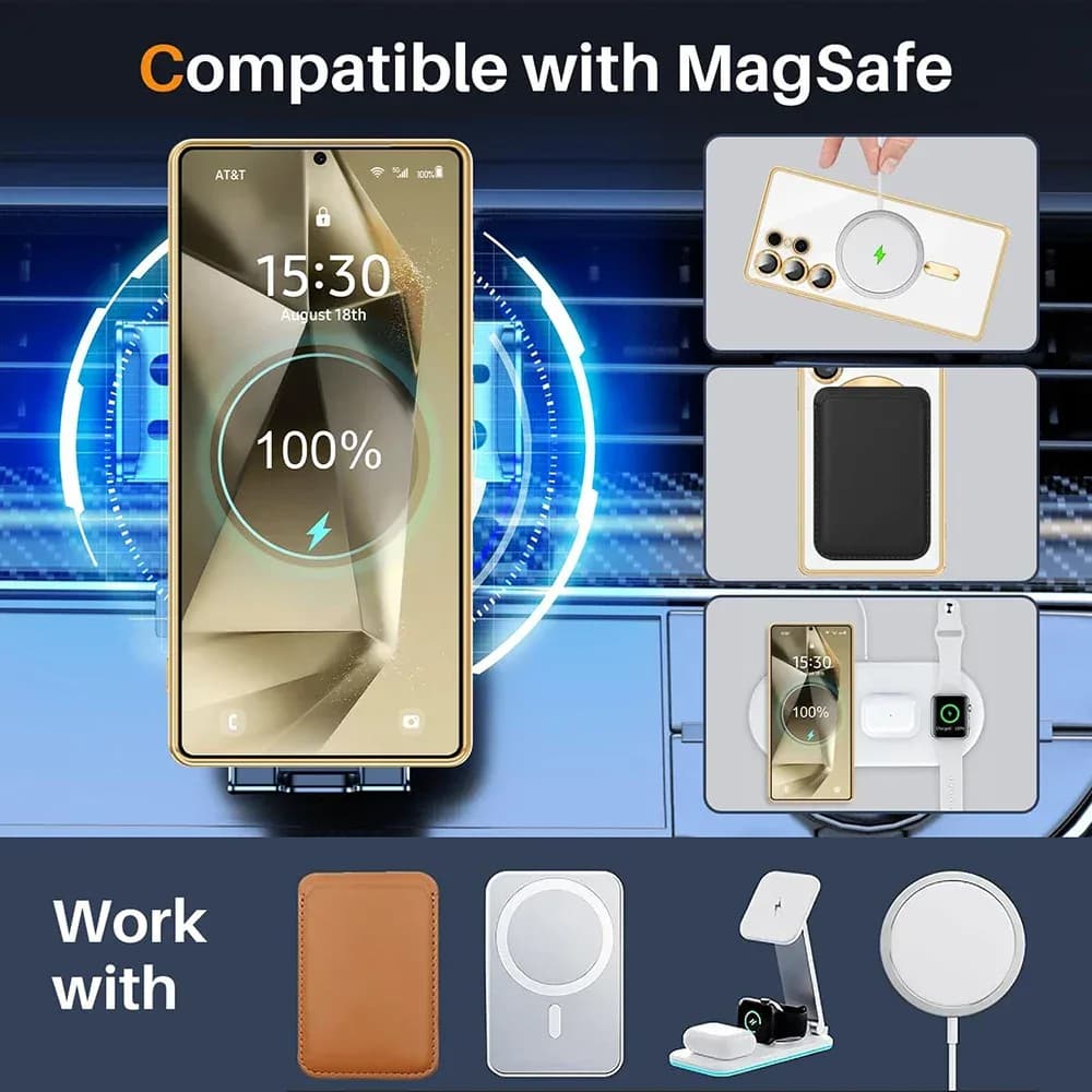 Étui magnétique solide pour Samsung Galaxy S26 S25 S24 S23