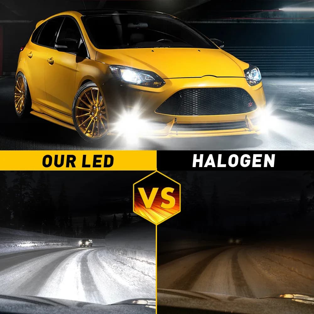 2x HIR2 9012 Canbus sans erreur H11 H8 LED blanc LED
