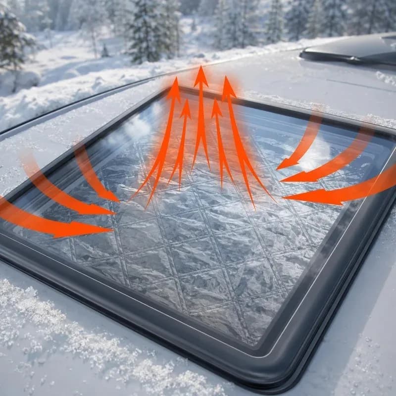 Pare-soleil pliable pour fenêtre de porte de camping-car — photo 2