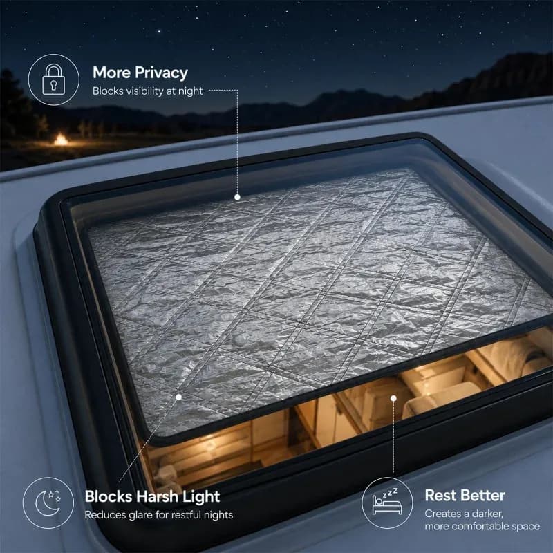 Pare-soleil pliable pour fenêtre de porte de camping-car — photo 3