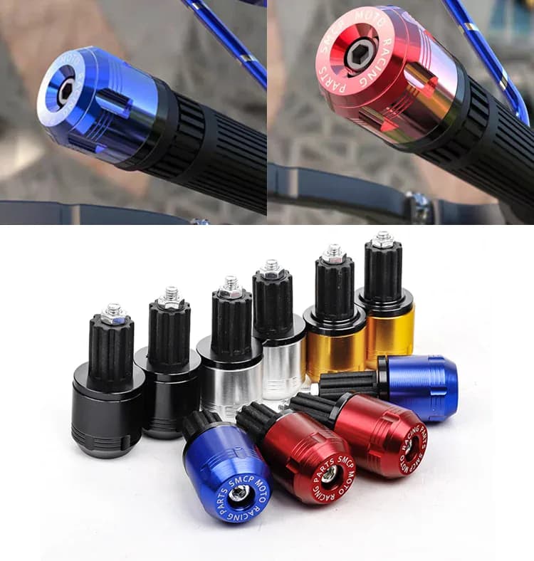 1 paire de poignées de guidon en aluminium pour moto, poids
