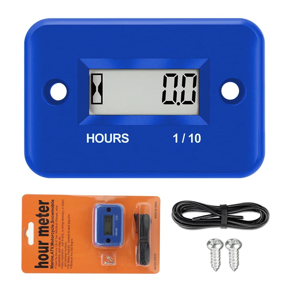 Compteurs de pièces de moto : Compteur d'heures de — Bleu
