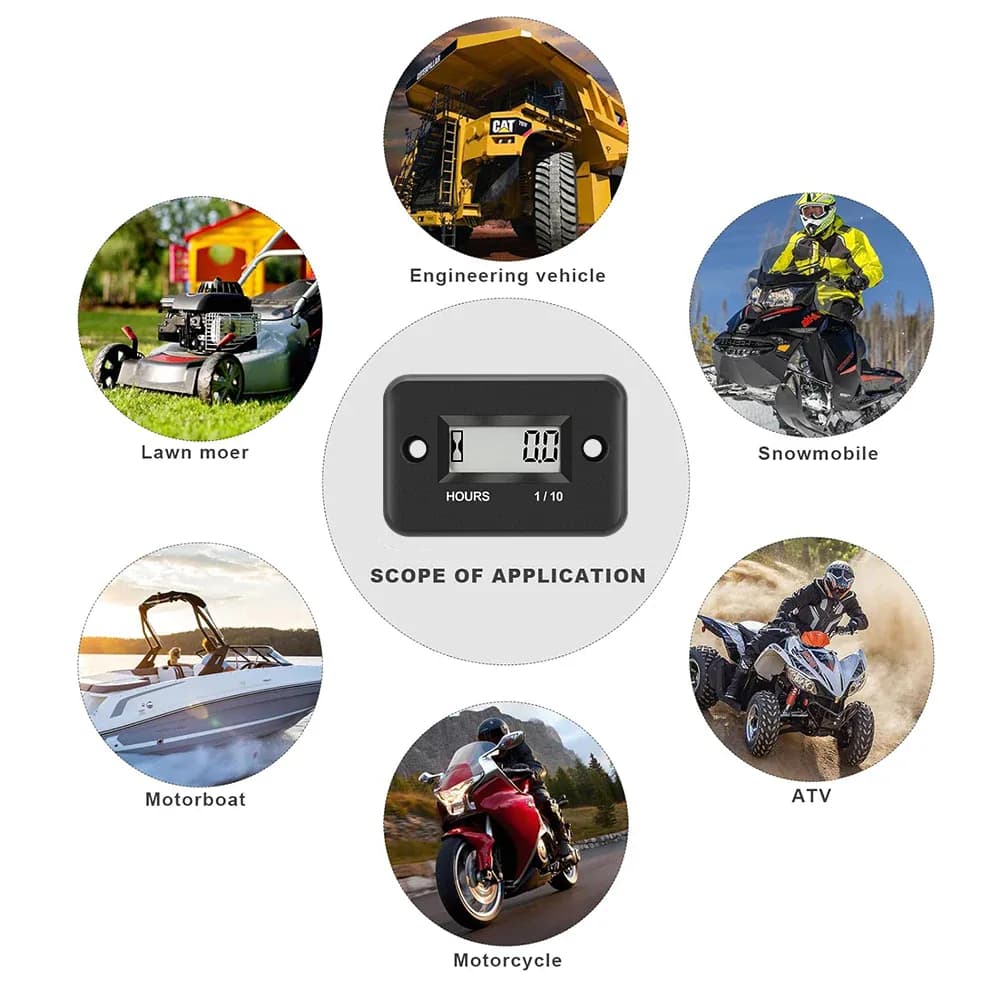 Compteurs de pièces de moto : Compteur d'heures de — photo 4