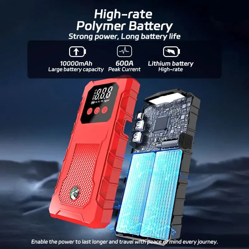 Démarreur de saut de voiture, batterie de voiture Portable