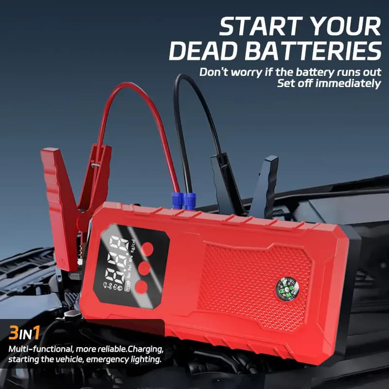 Démarreur de saut de voiture, batterie de voiture Portable