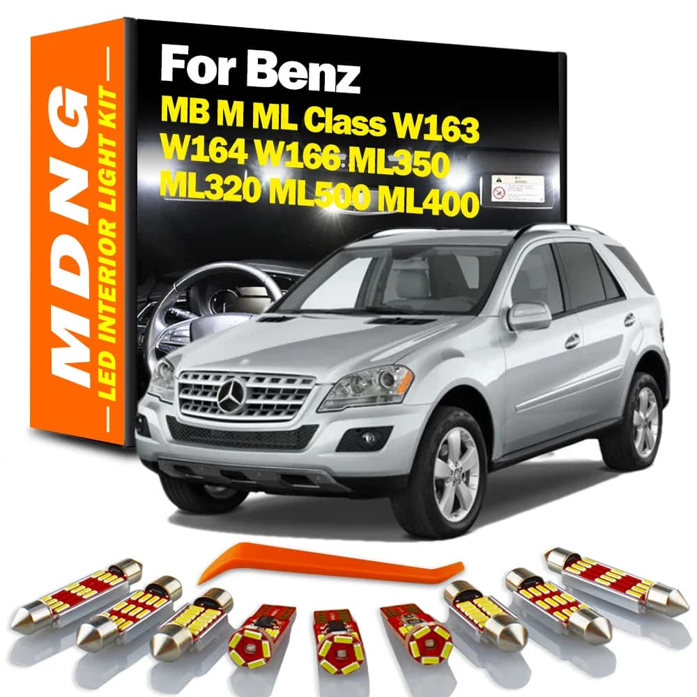 Kit d'éclairage intérieur LED Canbus pour Mercedes ML