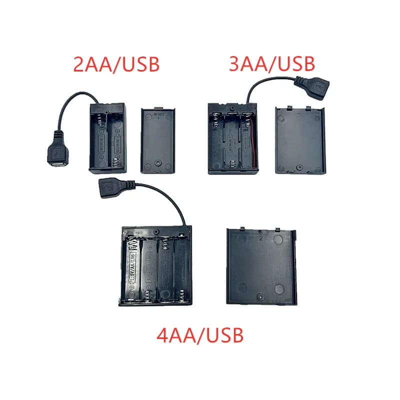 Portable Mini 2 3 4 6 8 x AA support de batterie boîte de